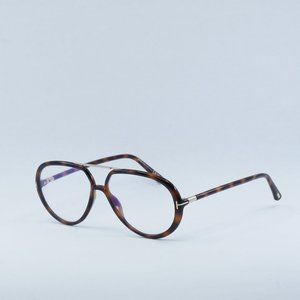 Tom Ford FT5838-B 053 Aviator Eyeglasses 57mm - Havana/Gunmetal